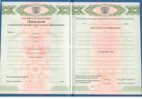 Диплом училища 2010 в Копейске